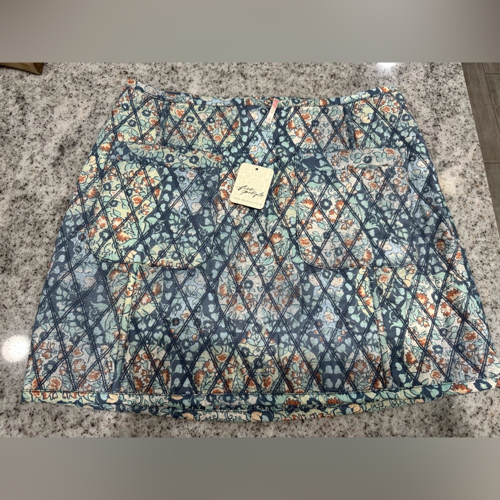 NWT Free People Quilted skirt